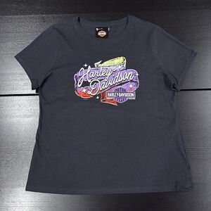 Harley-Davidson Black Womens T-Shirt - 2XL